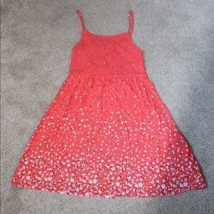 Pink floral sun dress